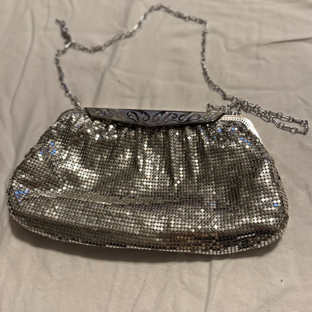 👜 Vintage Whiting & Davis Silver Mesh Evening Bag | 1950s–1960s